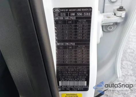 2018 Land Rover Discovery Sport Se из США, поврежденный, VIN SALCP2RXXJH753289